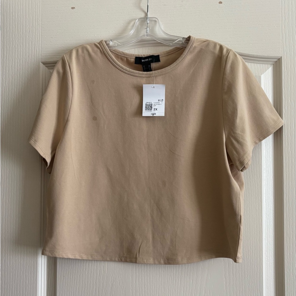 Forever 21 Tan Short Sleeve Tee